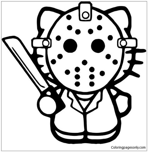 friday the 13 coloring pages
